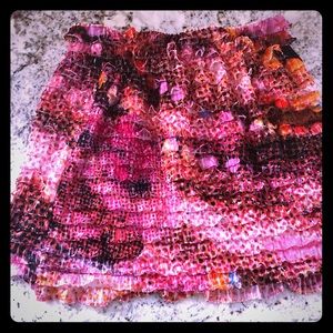 Fun and flirty, multicolor mini skirt, like new